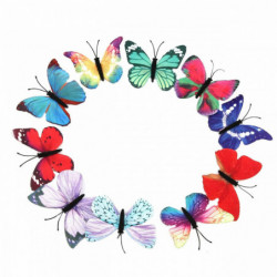 Tkanina Hmyz Pin Brooches Butterfly zvířata v náhodné barvě 60mm x 50mm 5 ks