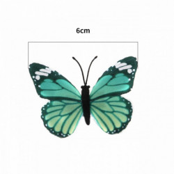 Tkanina Hmyz Pin Brooches Butterfly zvířata v náhodné barvě 60mm x 50mm 5 ks