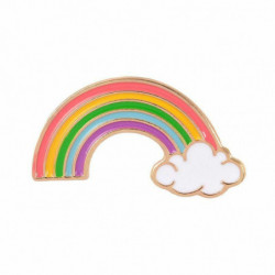 Pin Brože Rainbow Cloud Multicolor 33mm x 18mm 1 kus WS854334