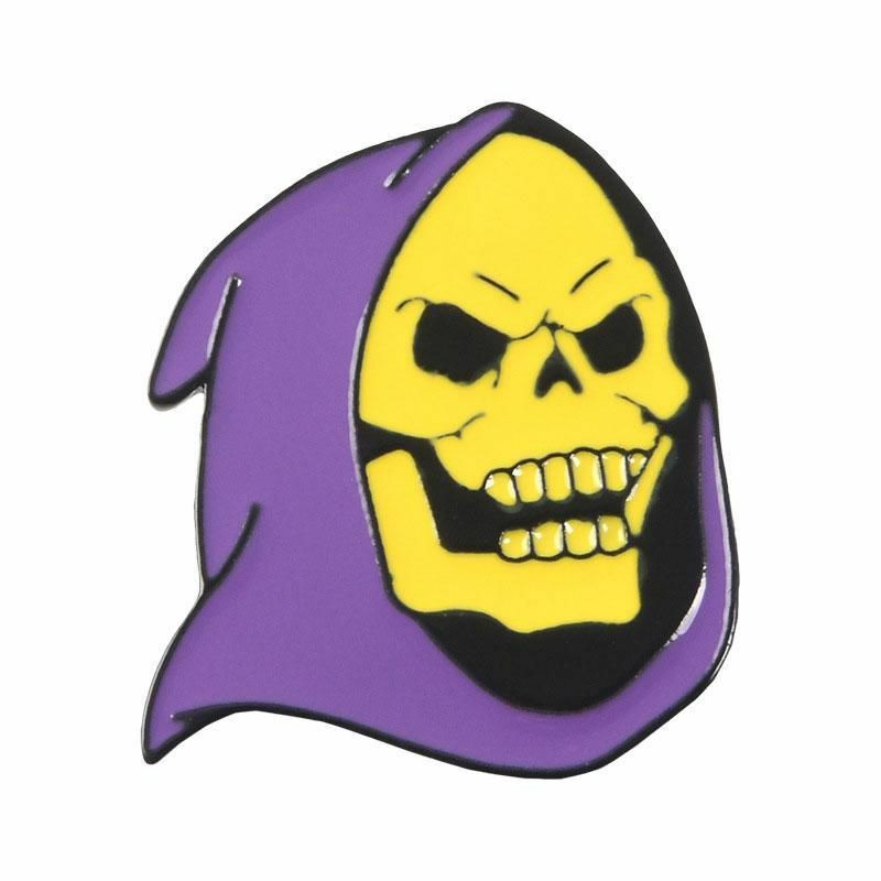 Halloween Pin Brože Lebka Purple Smalt 1 Kus