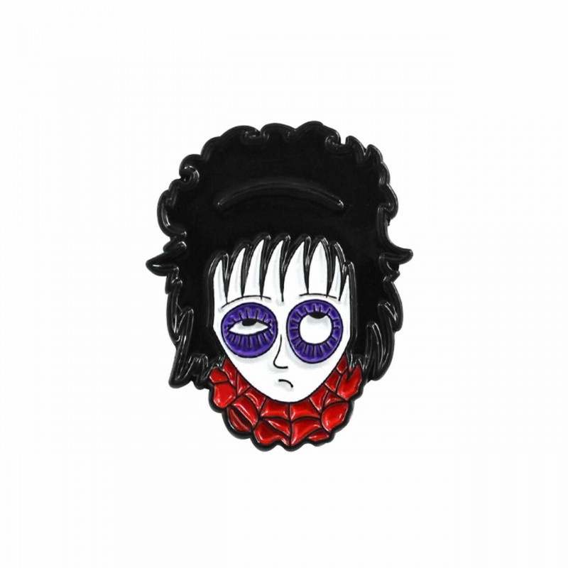 Pin Brože Halloween čarodějnice vícebarevný smalt 28mm x 23mm 1 kus