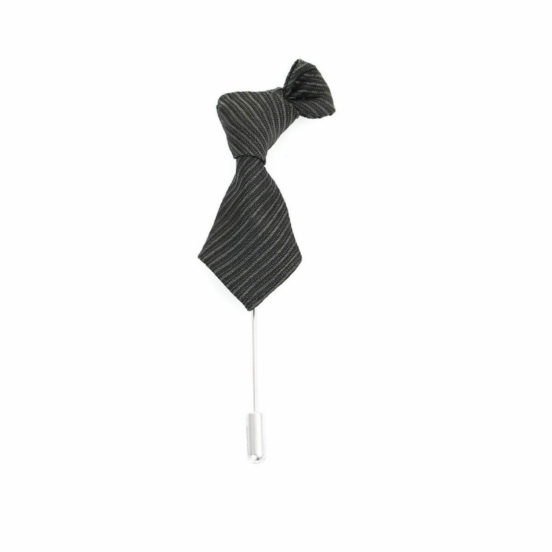 Polyester Stick Pin Brože Kravata Černá 8.3 cm (3 2/8") x 4cm (1 5/8"), 1 kus