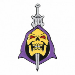 Halloween Pin Brože Skull Purple smalt 1 kus SH006691