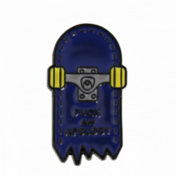 Pin Brože Skateboard tmavě modrý smalt 30mm x 17mm 1 kus