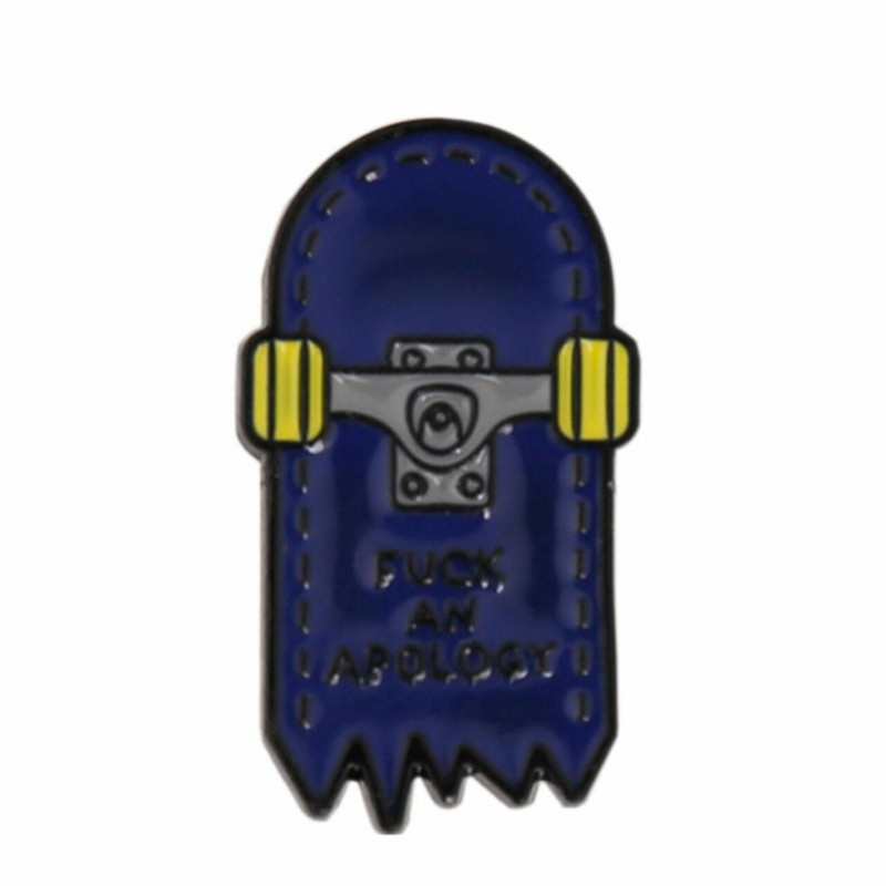 Pin Brože Skateboard tmavě modrý smalt 30mm x 17mm 1 kus