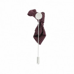 Polyester Stick Pin Brože Kravata červenohnědá Červená 8.3 cm (3 2/8") x 4cm (1 5/8"), 1 kus