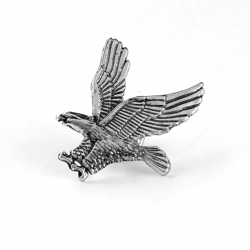 Pin Brože Eagle Animal Antique Silver 3.2 cm x 2.7 cm 1 kus