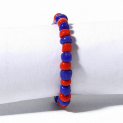 Skleněné prsteny Red & Blue Elastic 17.3mm (US Size 7), 2 ks