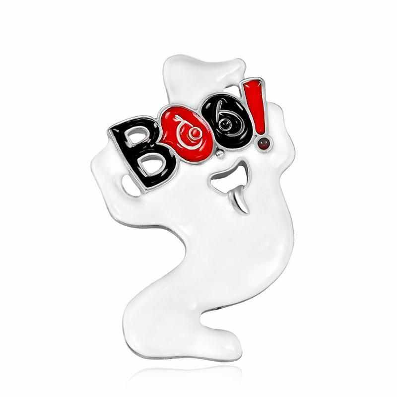 Pin Brože Halloween Duch Zpráva "Boo "Multicolor 1 Kus