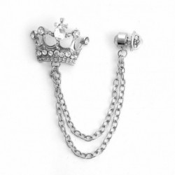 Pin Brože Crown Cross Clear drahokamu 14cm x 3.1 cm 1 kus