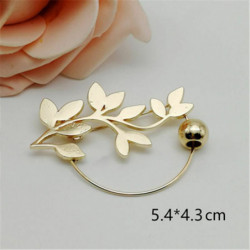 Pin Brooches Leaf Gold Plátěné 1 kus