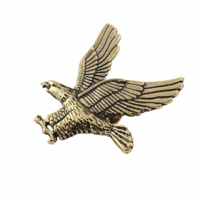 Pin Brože Eagle zvířecí zlatý tón starožitné zlato 3.4 cm x 2.7 cm 1 kus