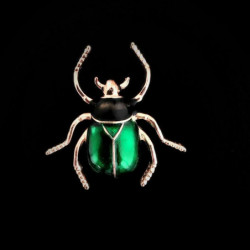 Pin Brože Scarab zelený smalt 38mm x 38mm 1 kus