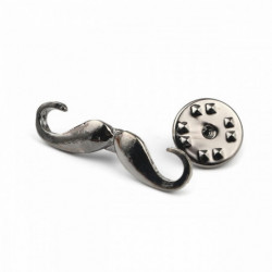 Tie Tac klopě Pin Brože knír černý smalt 30mm (1 1/8") x 7mm( 2/8"), 1 kus