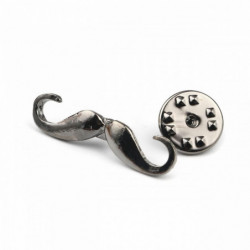 Tie Tac klopě Pin Brože knír černý smalt 30mm (1 1/8") x 7mm( 2/8"), 1 kus