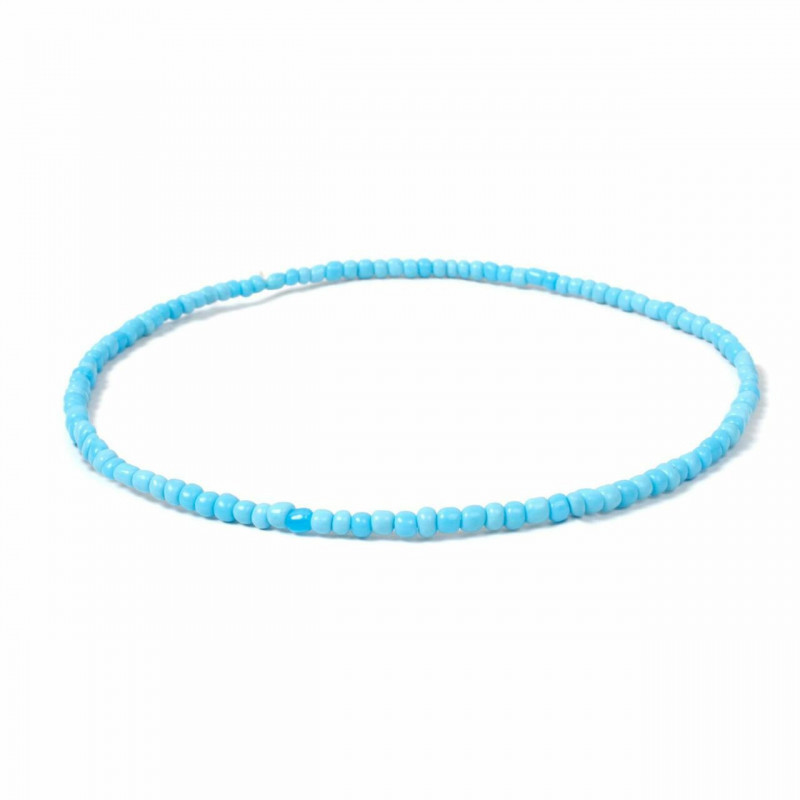 Skleněný náhrdelník Light Blue 40cm(15 6/8") dlouhý, 1 kus