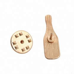 Pin Brože láhev pozlacená Růžová 24mm x 8mm 1 kus