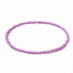 Skleněný náhrdelník Purple 40cm(15 6/8") dlouhý, 1 kus