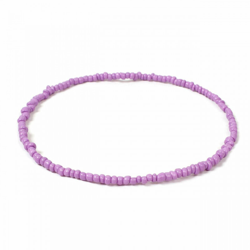 Skleněný náhrdelník Purple 40cm(15 6/8") dlouhý, 1 kus