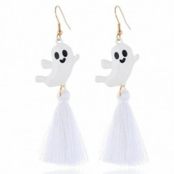 Náušnice Halloween Ghost Tassel 90mm 1 pár