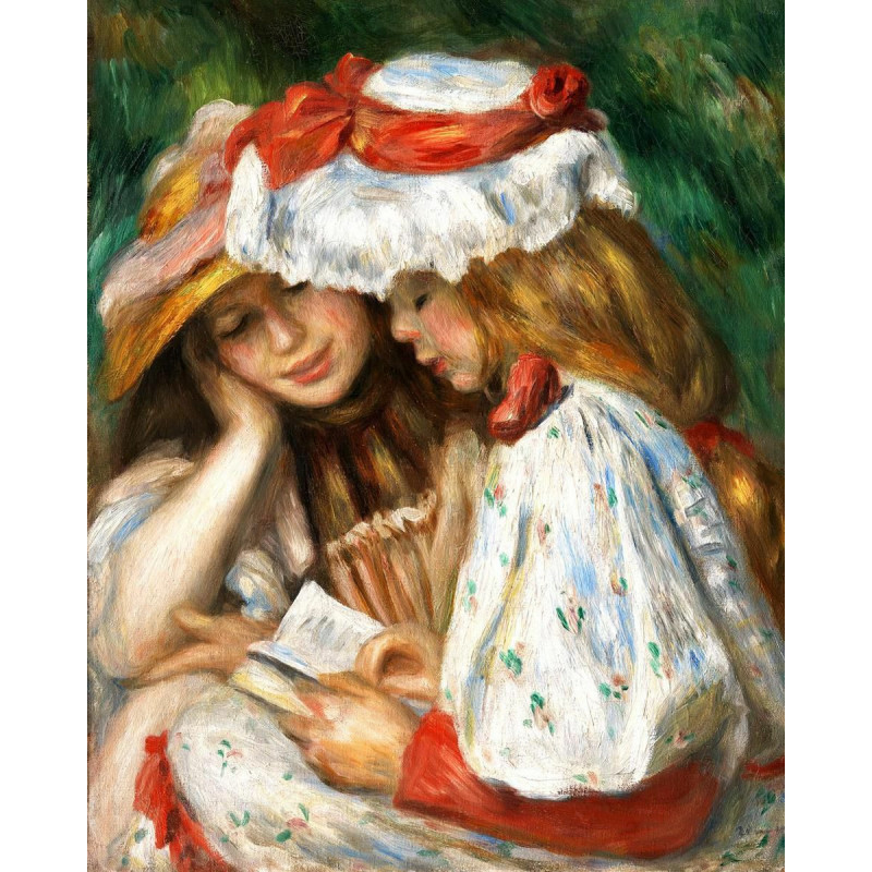 Diamantové malování - DVĚ DÍVKY PŘI ČTENÍ, Renoir bez rámu 40 x 50 cm fa_dp-fa10117