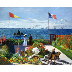 Diamantové malování - ZAHRADA v Sainte-Adresse Monet bez rámu 40 x 50 cm fa_dp-fa10109