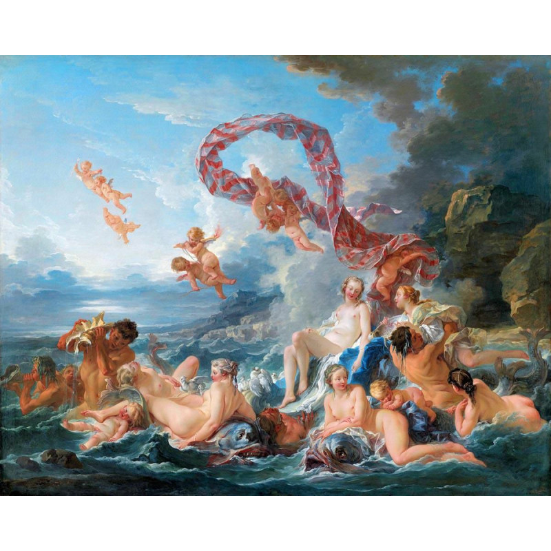 Malování podle čísel - TRIUMF VENUŠE Francois Boucher bez rámu 40 x 50 cm fa_fa10105