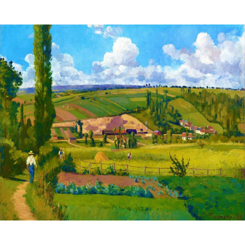 Malování podle čísel - KRAJINA v Les Pâtis Camille Pissarro na rámu 40 x 50 cm fa_fa10103-y