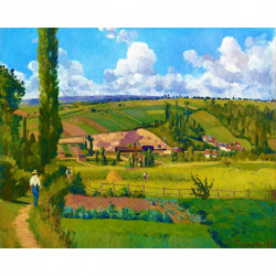 Malování podle čísel - KRAJINA v Les Pâtis Camille Pissarro bez rámu 40 x 50 cm fa_fa10103