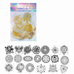 PET AB Color Laser Gold Stamping DIY zápisníku samolepky 12x8cm 1 50 ks / Paket