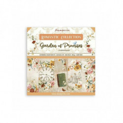 Stamperia Sada oboustranných papírů 20x20cm Garden of Promises (10ks), , papíry jednobarevné, scrapbooking