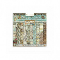 Stamperia Sada oboustranných papírů 30x30cm Sir Vagabond aviator Brooklyn New York (10ks), , papíry sady potiskem scrapbooking