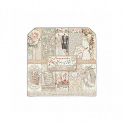 Stamperia Sada oboustranných papírů 30x30cm Svatba You and Me (10ks), , papíry sady potiskem scrapbooking