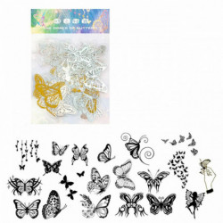 PET AB Color Laser Gold Stamping DIY zápisníku samolepky 12x8cm 1 50 ks / Paket