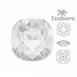 6ks Izabaro Crystal Crystal 001 polštář čtvercové Fancy Kamenné skleněné krystaly 4470 Izabaro tváří kamínky 10mm Izabaro