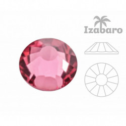 144 ks Izabaro Crystal Crystal Round Chaton Rose Flat Back Ss12 3mm krystaly 2058 Izabaro