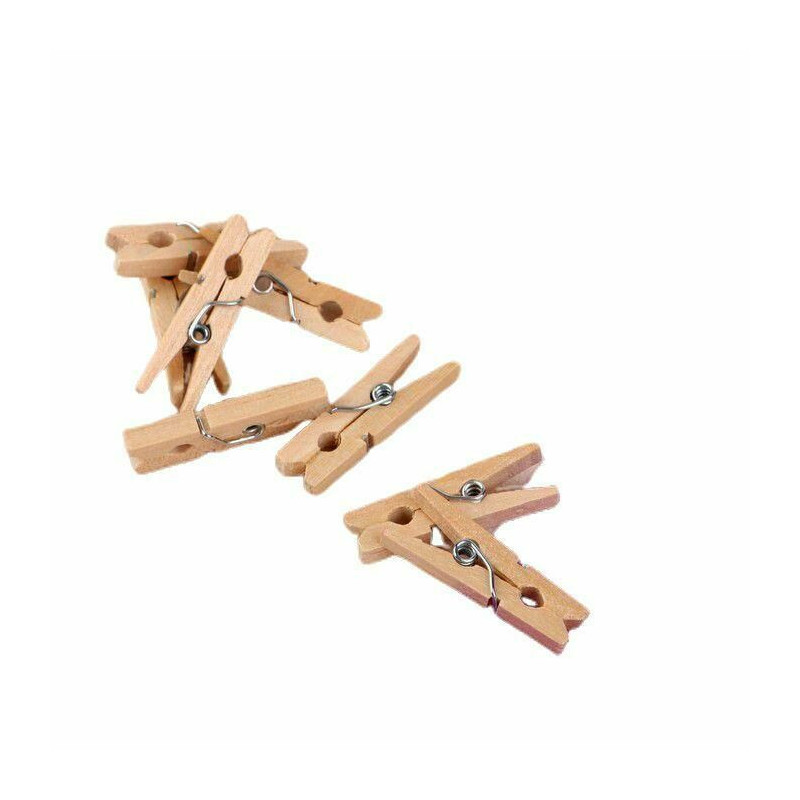 1 set Chip Dodávky Craft Pull Clothespin Pin Oblečení, Držitel karty Šití Clothespins 3 × 0, 5 × 0, 3cm 10 ks béžová barva