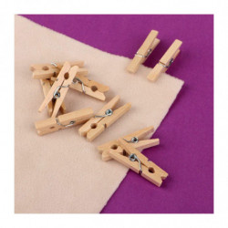 1 set Chip Dodávky Craft Pull Clothespin Pin Oblečení, Držitel karty Šití Clothespins 3 × 0, 5 × 0, 3cm 10 ks béžová barva