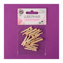 1 set Chip Dodávky Craft Pull Clothespin Pin Oblečení, Držitel karty Šití Clothespins 3 × 0, 5 × 0, 3cm 10 ks béžová barva