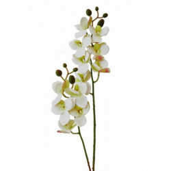 Umělá orchidej 58, 5 cm bílá