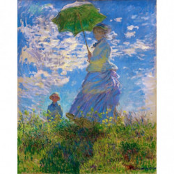 Vyšívání křížkové sada - Monet - Žena se slunečníkem 32 x 40 cm cs-fa10115