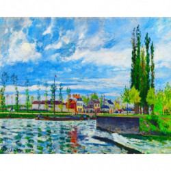 Vyšívání křížkové sada - Pissarro - Zdymadlo v Pontoise 32 x 40 cm cs-fa10104