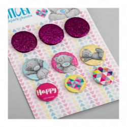 Žetonky na scrapbooking různé motivy průměr žetony 2, 5 / 1, 9 cm