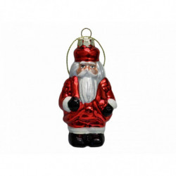 Skleněná figurka Santa 9 cm 12 ks