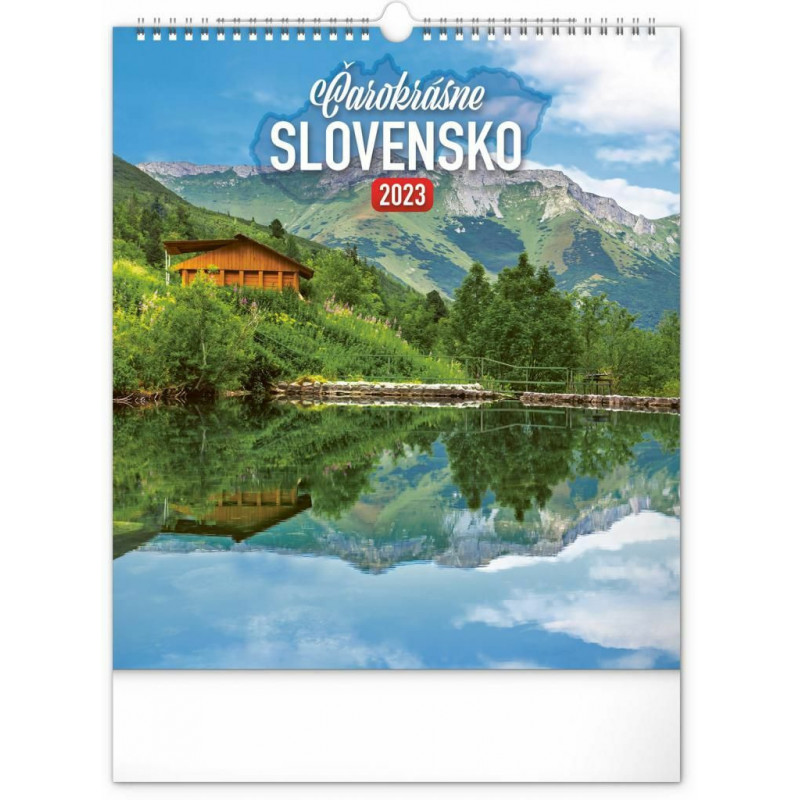 Nástenný kalendár Čarokrásne Slovensko 2023 30 × 34 cm pgn-30883-sk-l