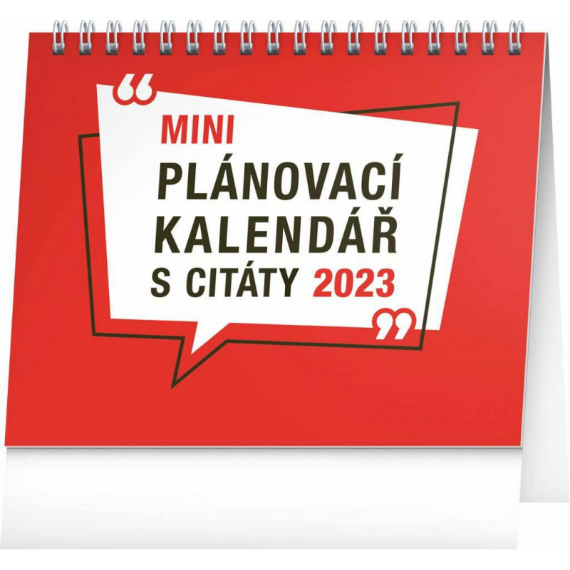 Stolní kalendář Plánovací s citáty 2023 16, 5 × 13 cm pgs-31017