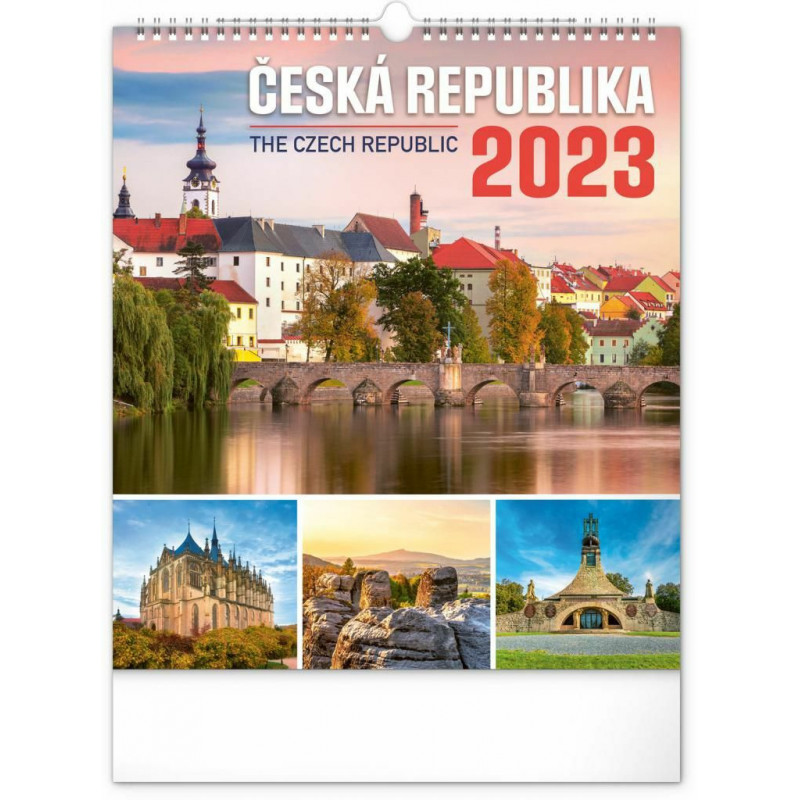 Nástěnný kalendář Česká republika 2023 30 × 34 cm pgn-30879-l