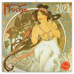 Poznámkový kalendář Alfons Mucha 2023 30 × 30 cm pgp-30951-v