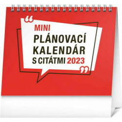 Stolový kalendár Plánovací s citátmi 2023 16, 5 × 13 cm pgs-31074-sk