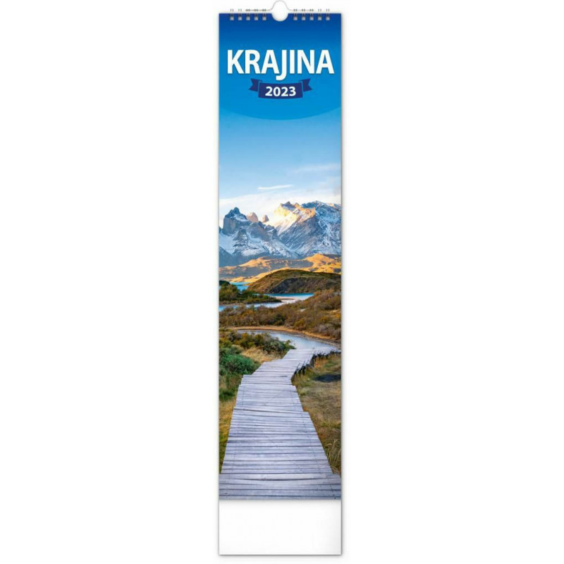 Nástěnný kalendář Krajina 2023 12 × 48 cm pgn-30886-l